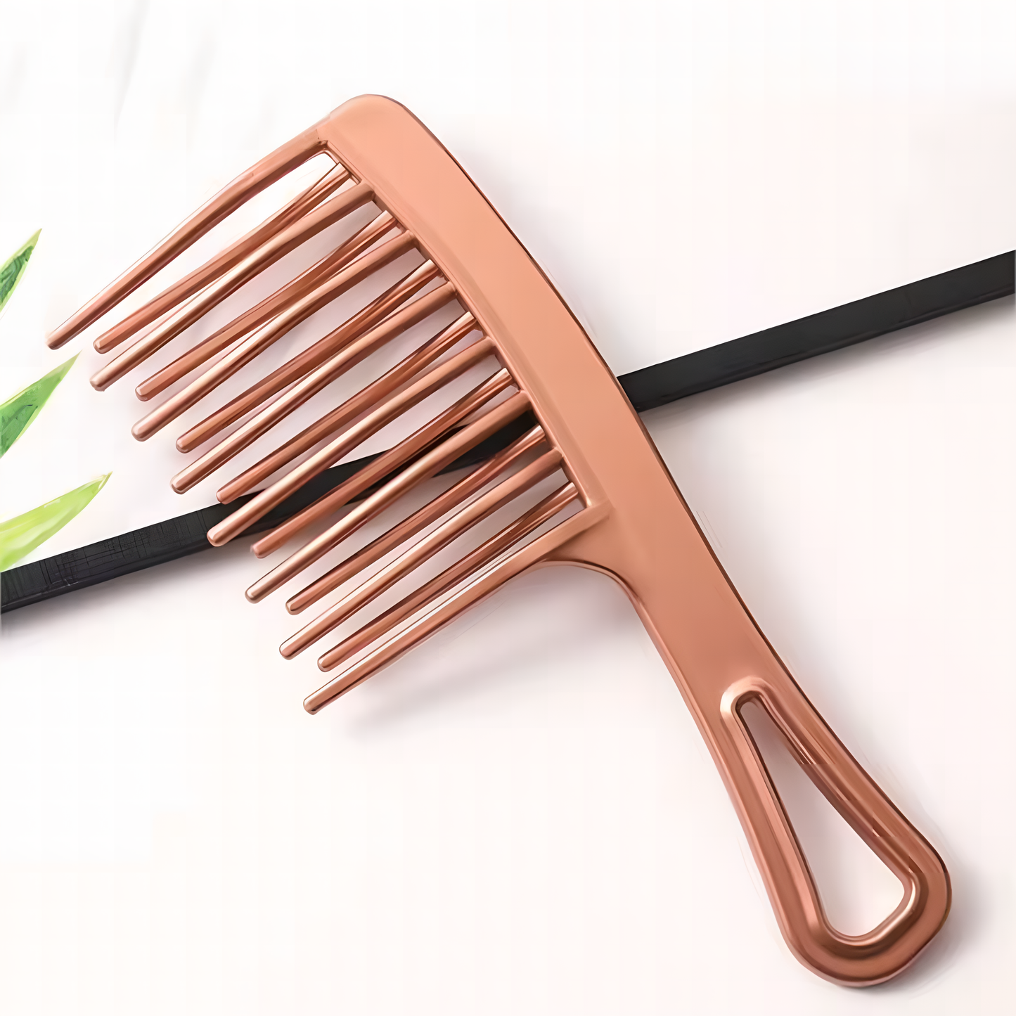 Peigne à dents larges à Double rangée – Démêlage Doux & Élégant